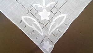 Antique Applique Handkerchief from AllVintageHankies.etsy.com
